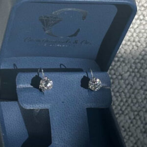 2cttw Lab Stud Earrings